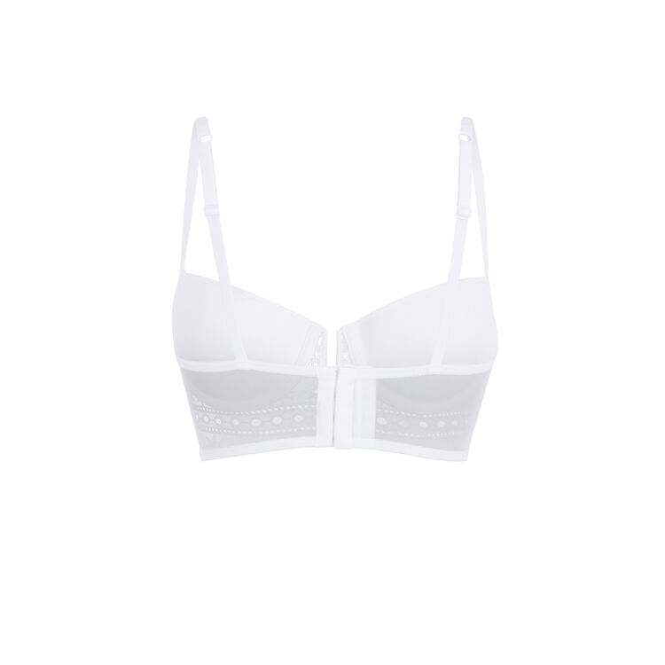 Soutien-gorge bustier push blanc tocrobrodiz blanc.