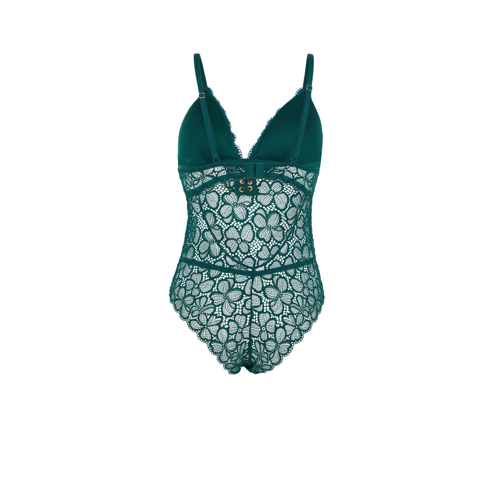 Body en dentelle - vert vert.