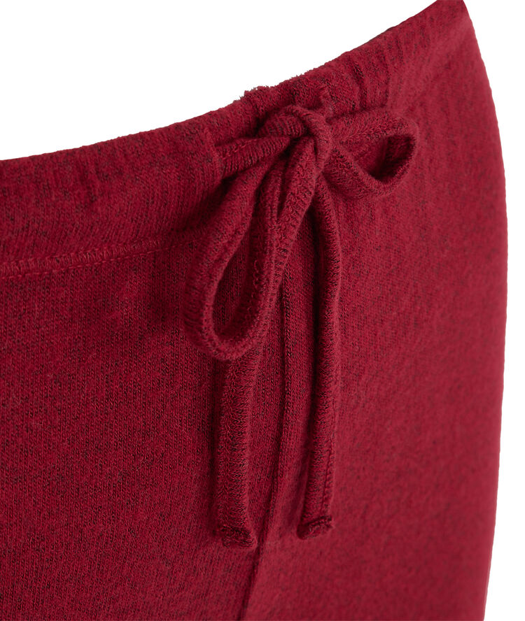 Pantalon en maille grattée quodiz bordeaux.
