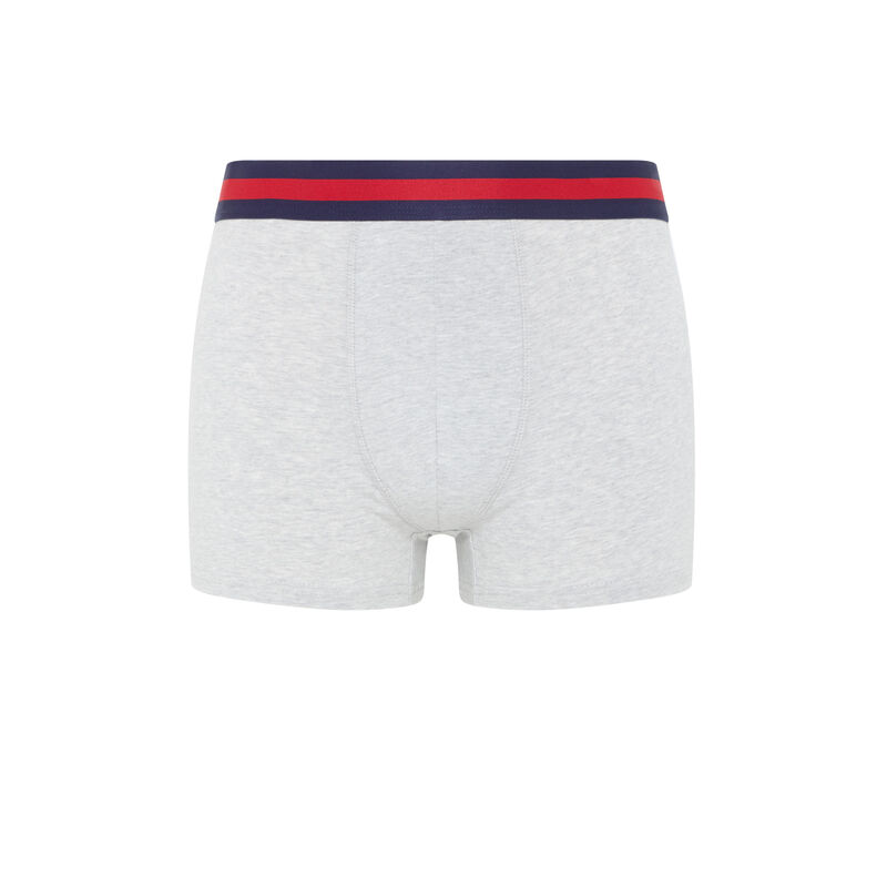 Boxer à message - gris chiné Boxer à message - gris chiné;