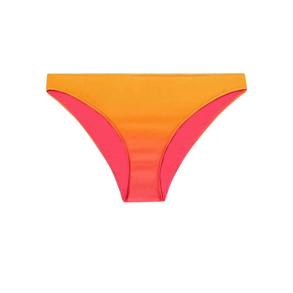Bas de maillot de bain culotte dégradé sunset - rose rose.