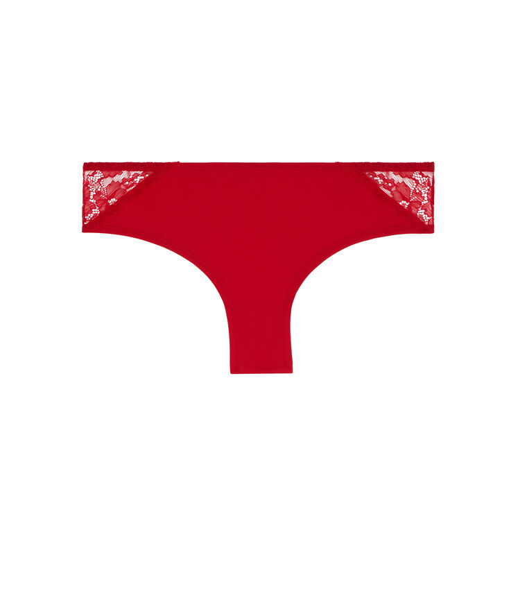Shorty détail bijou rinaucoeuriz rouge.