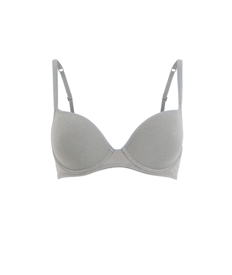 Soutien-gorge ampli gris microchiniz gris.