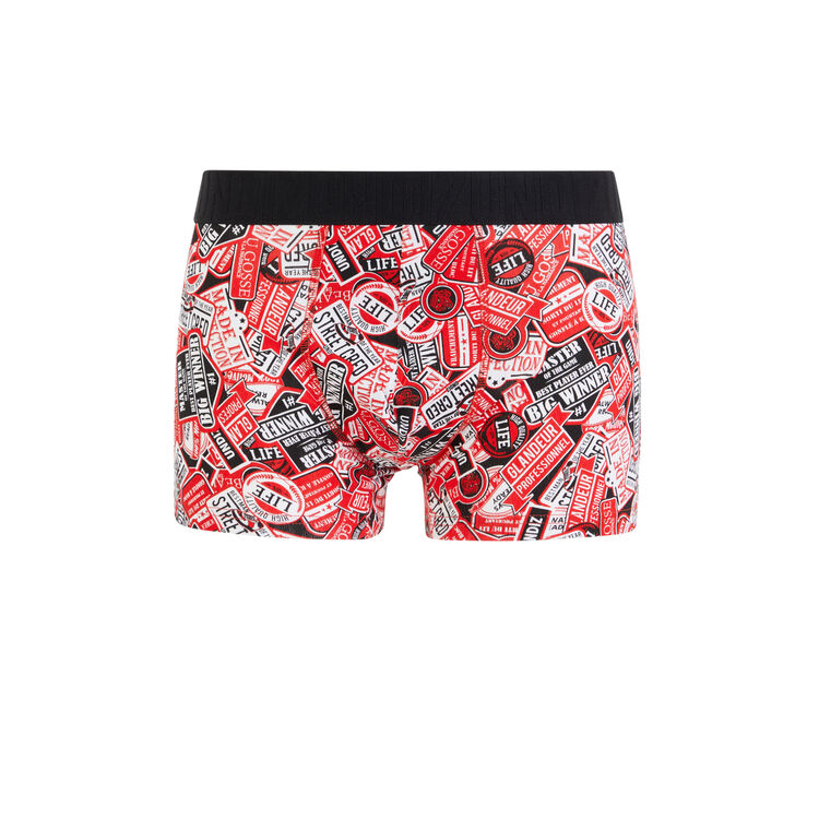 Boxer en coton imprimé autocolliz Boxer en coton imprimé autocolliz;