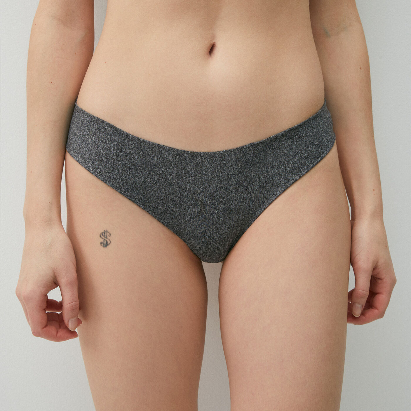 Culotte en micro - gris - S