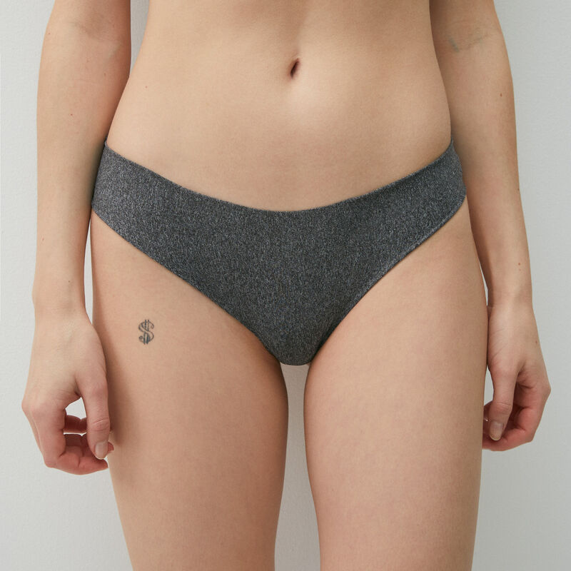 culotte en micro - gris culotte en micro - gris;
