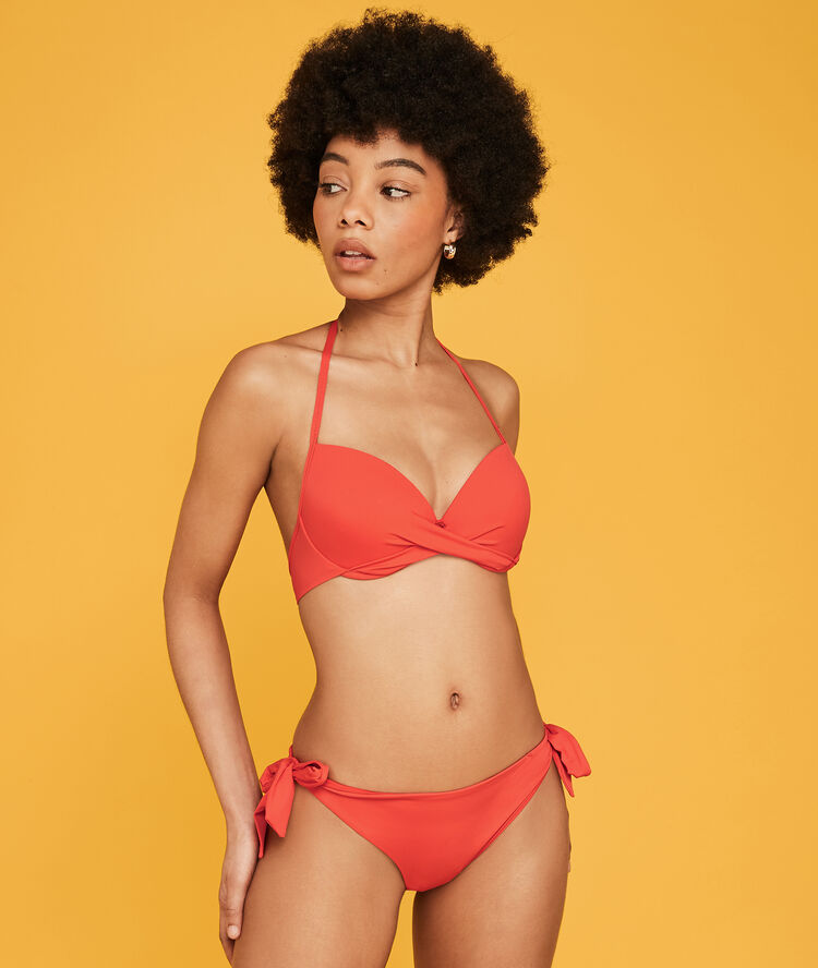 Haut push corail twistiz corail.