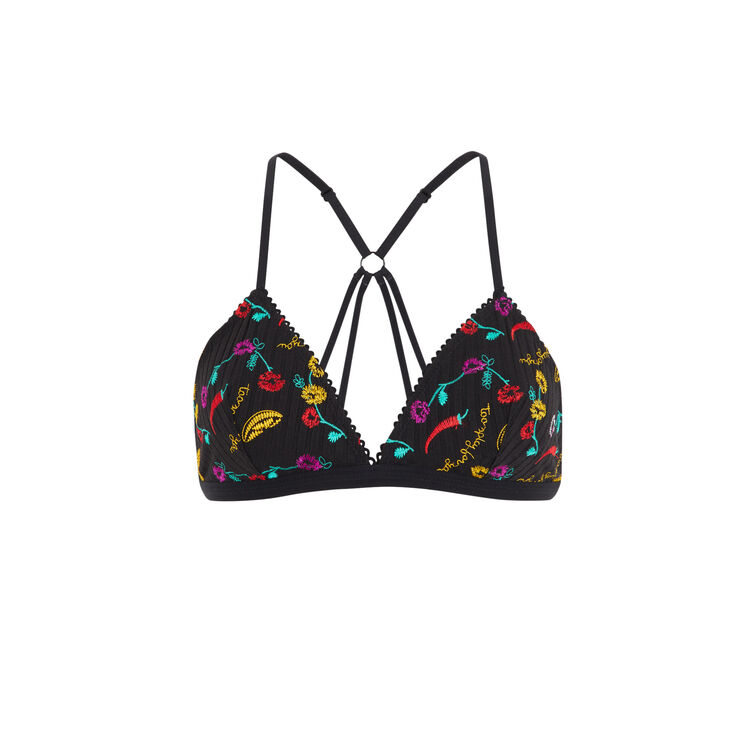 Soutien-gorge triangle noir pimentiz noir.