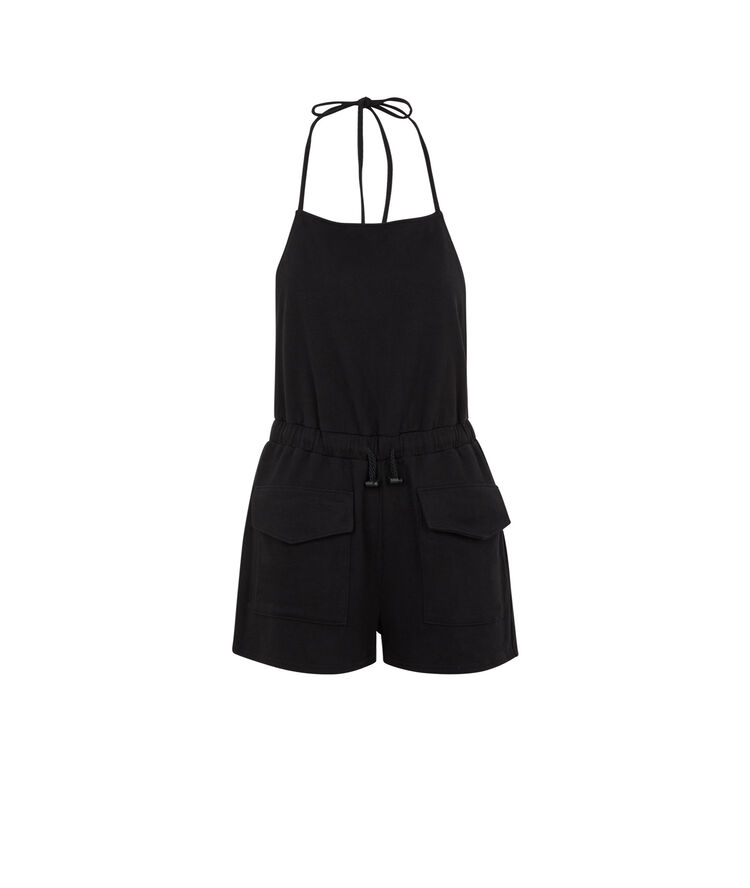 Combishort dos nu - noir noir.