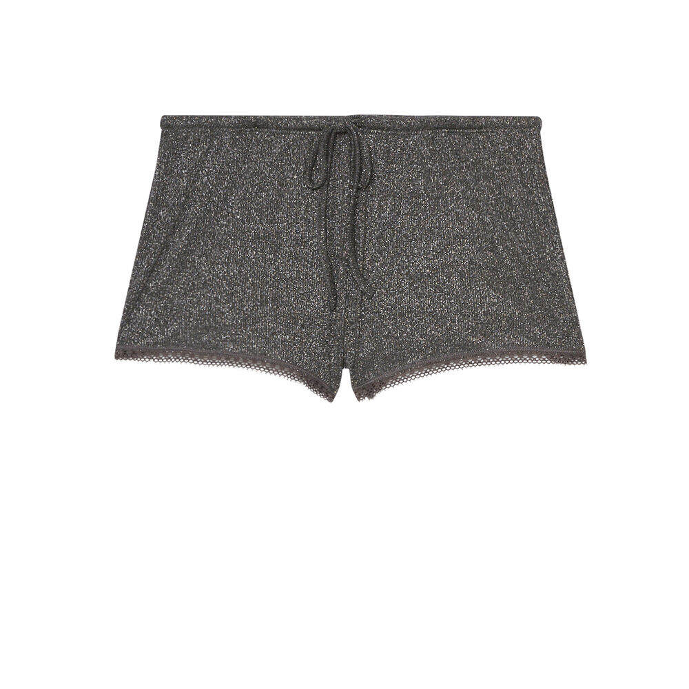 Short en jersey brillant - gris foncé gris.