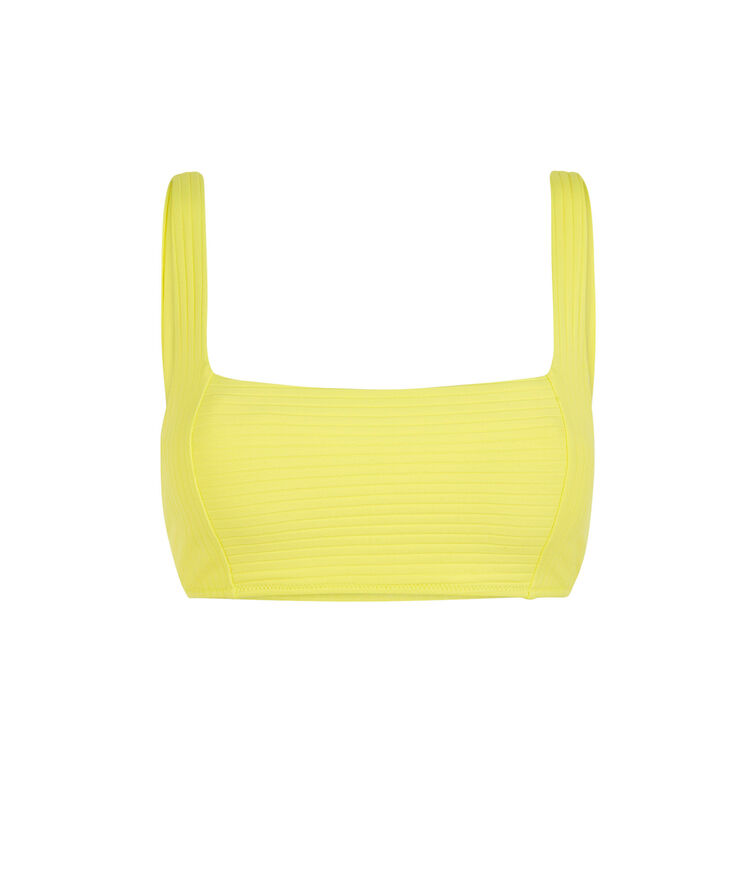 Haut de maillot de bain brassière - jaune jaune.