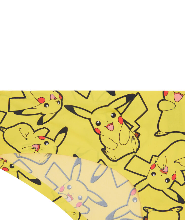 Shorty sans coutures print pikachu pikakikiz jaune.