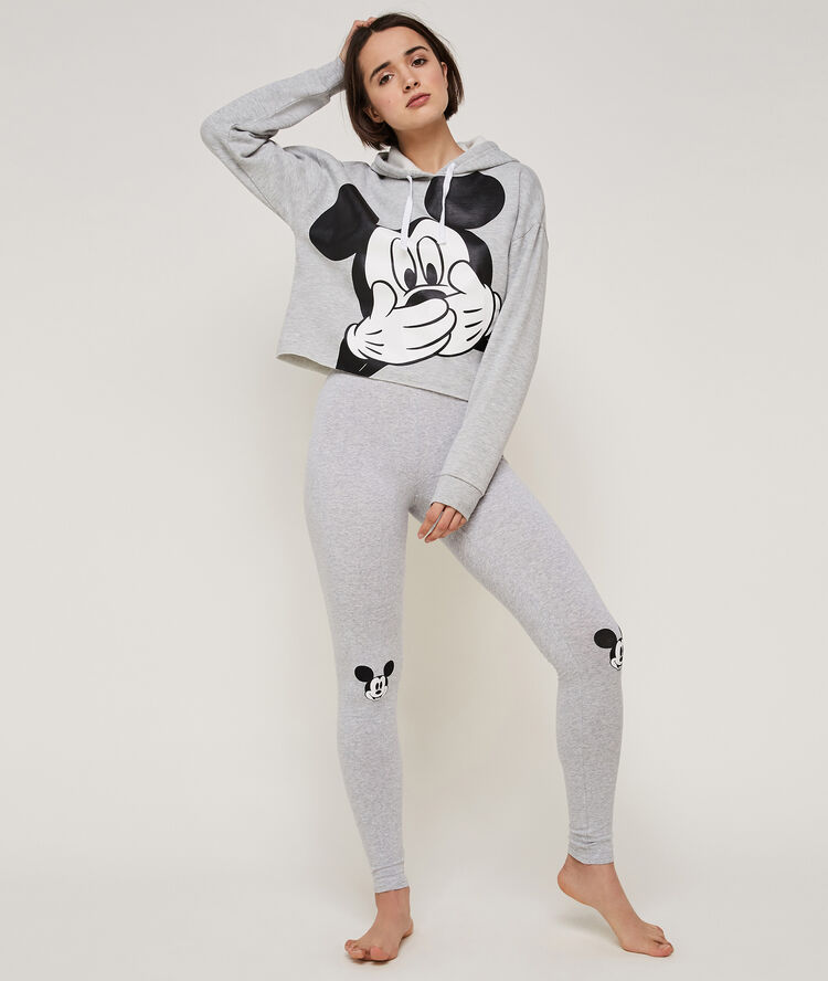 Sweat à capuche mickey mickijumpiz gris.