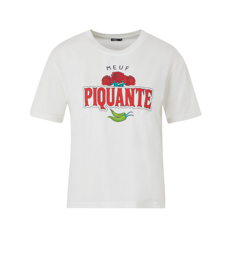 Top blanc piquantiz blanc.