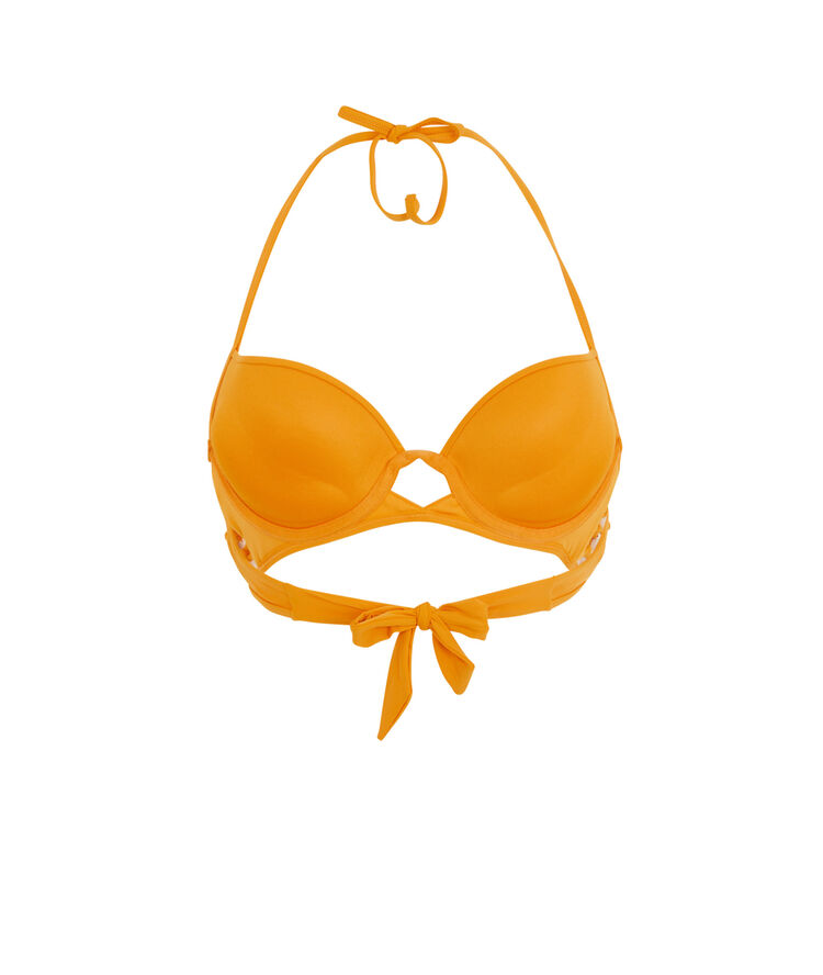 Haut de maillot de bain safran pachucaniz orange.