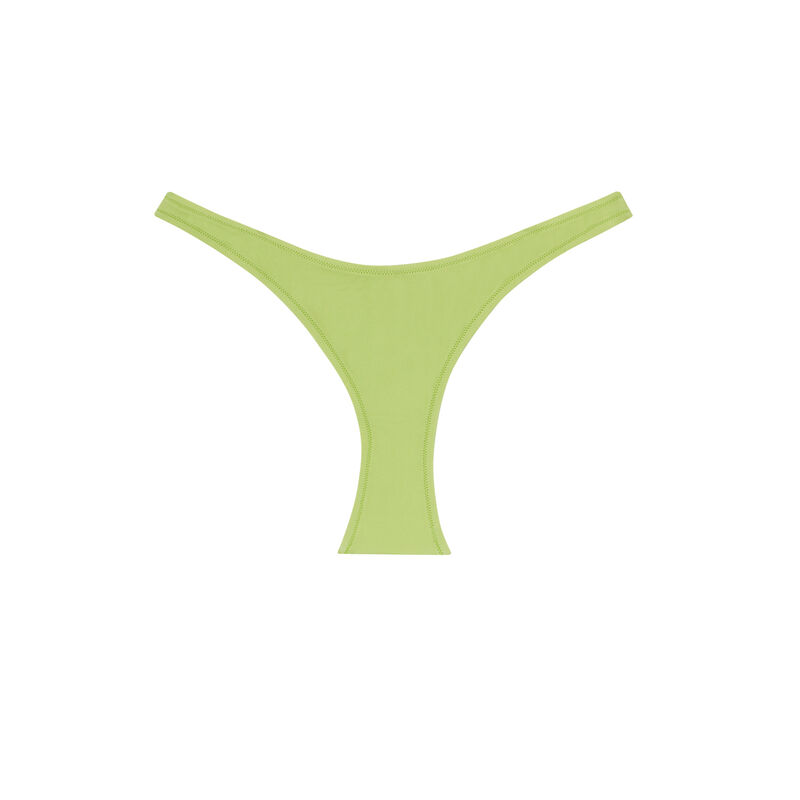 bas de maillot échancré uni - vert bas de maillot échancré uni - vert;