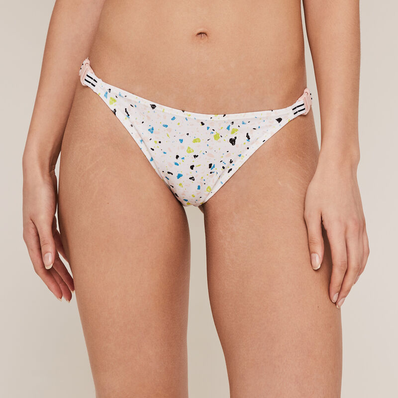 Culotte en coton détail clips - blanc Culotte en coton détail clips - blanc;