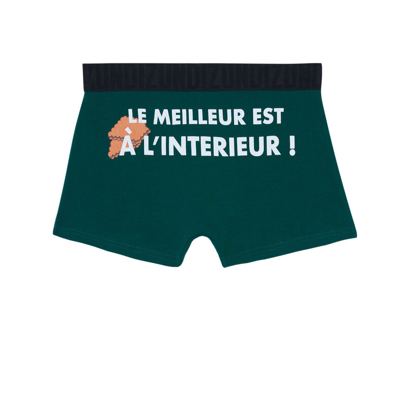 boxer à message le meilleur est à l'intérieur - vert boxer à message le meilleur est à l'intérieur - vert;