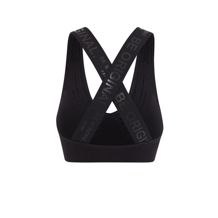 Brassière sport sans coutures activiz noir.