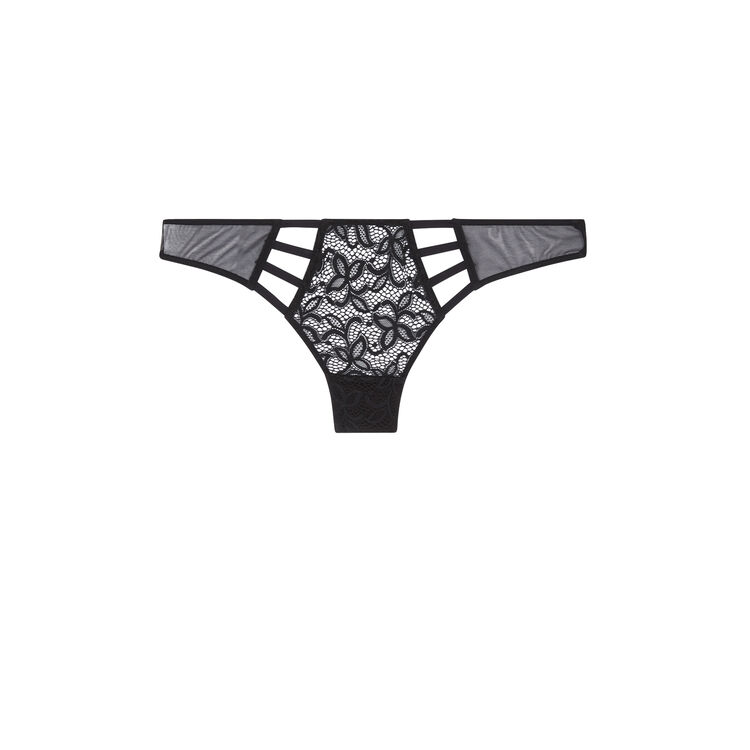 Tanga noir stripiniz Tanga noir stripiniz;