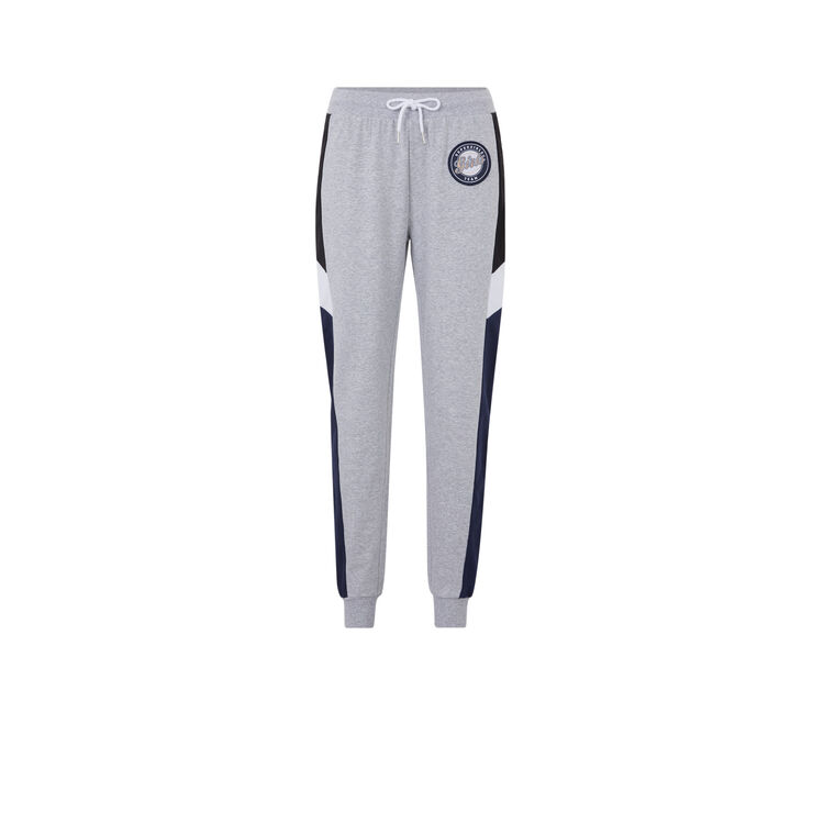 Pantalon jogging colorbandiz gris.