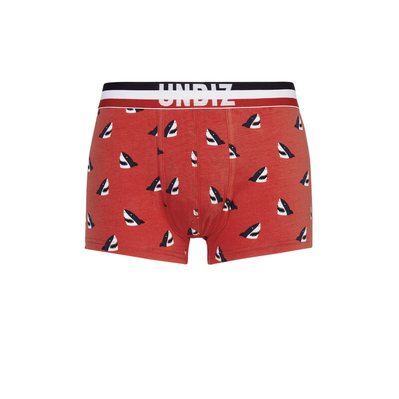 Boxer imprimé requins - rouge Boxer imprimé requins - rouge ;