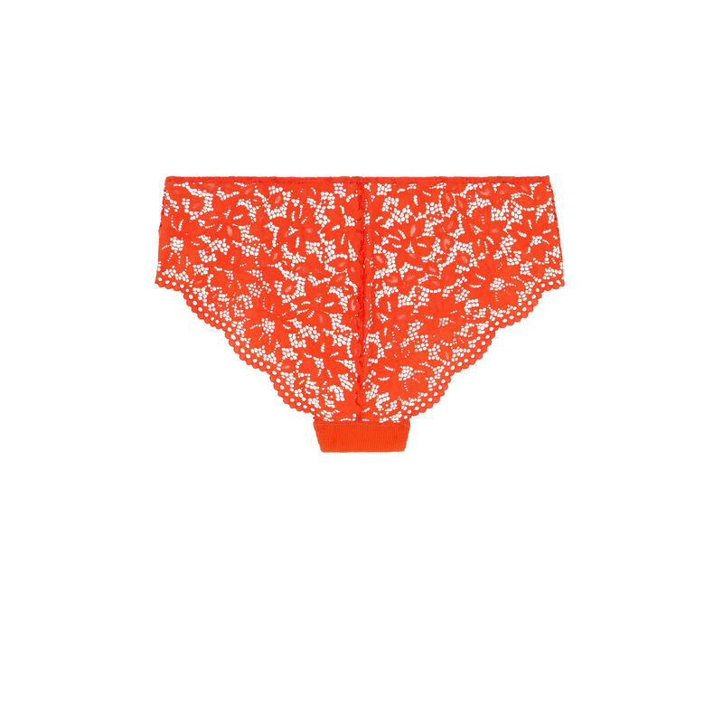Culotte dentelle au dos - orange Culotte dentelle au dos - orange;