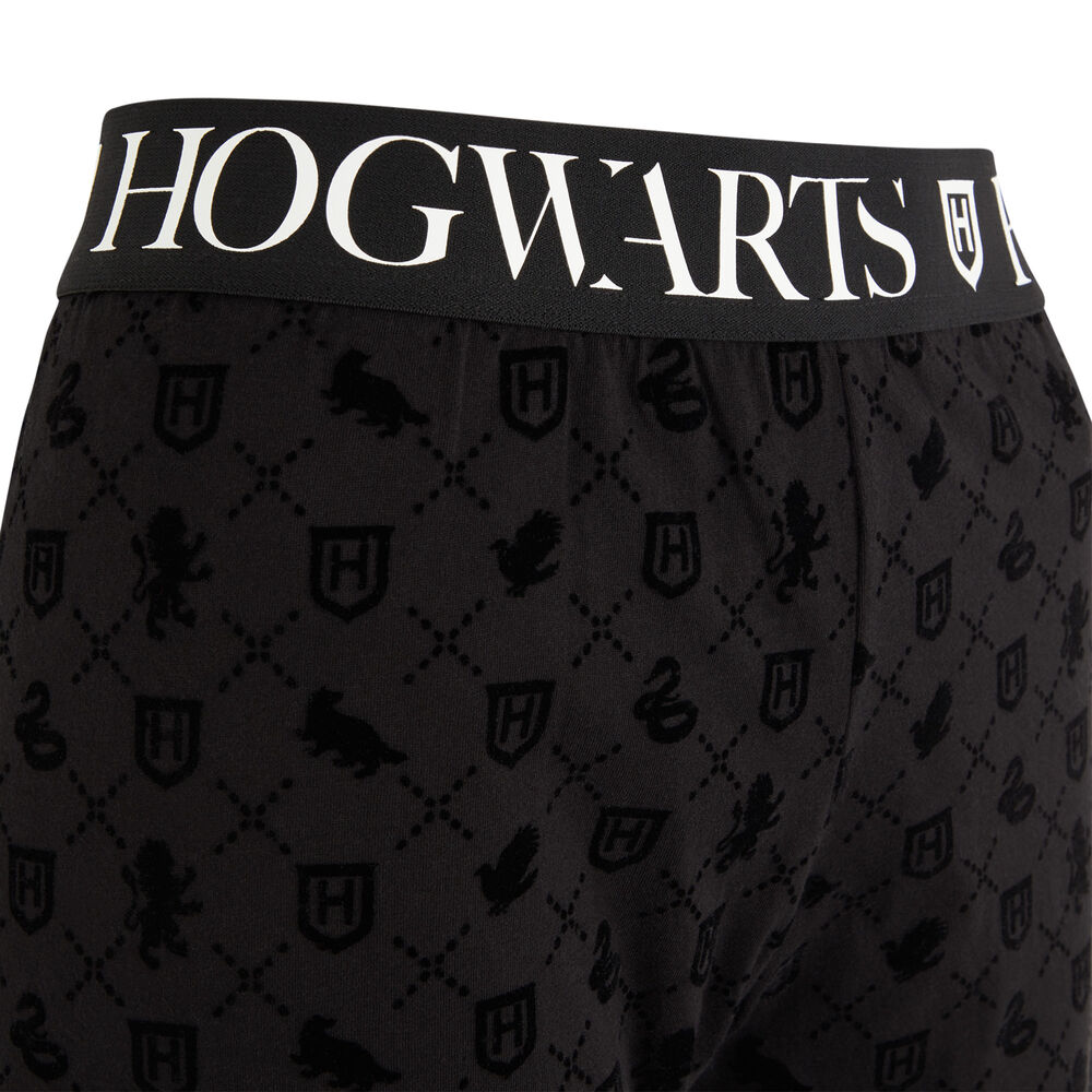 Pantalon à motif harry potter noir.