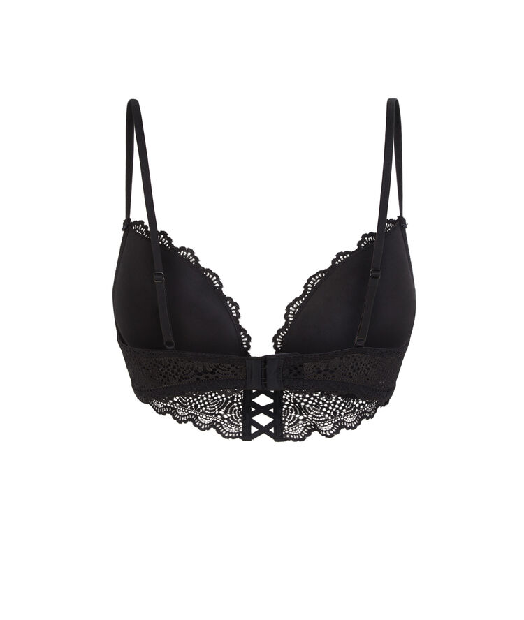 Soutien-gorge noir bustier push mahaliz noir.