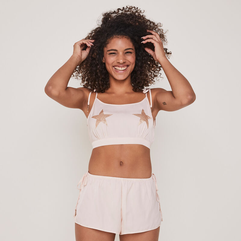 Short satiné print étoiles satistarsiz Short satiné print étoiles satistarsiz;