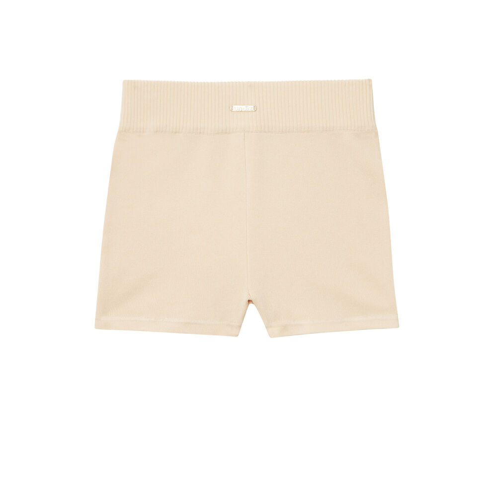 Short cycliste en jersey - beige beige.