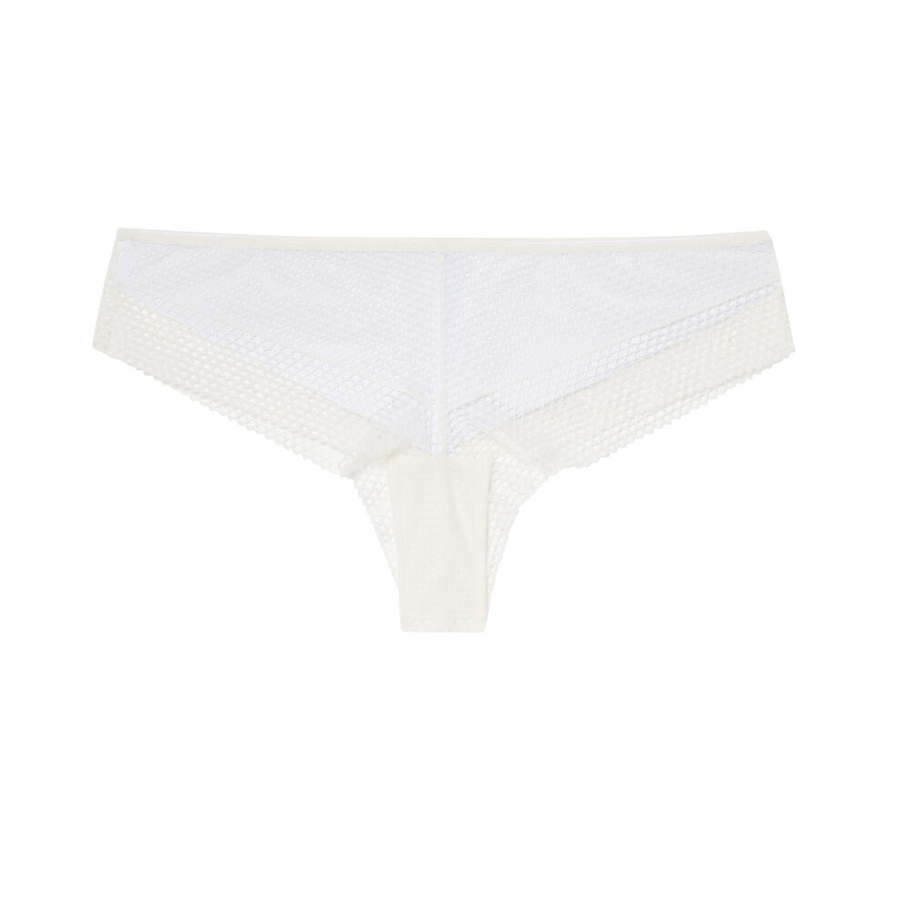 Cheeky en dentelle guipure - écru ecru.