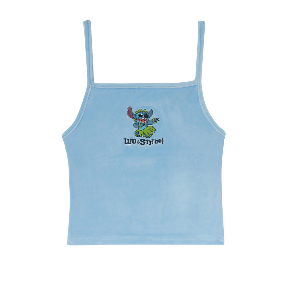 Top uni stitch - bleu bleu.