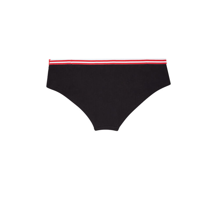 Shorty en coton licence kellogg's noir.