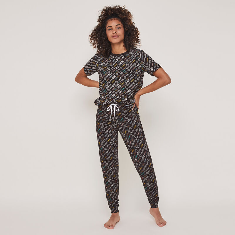 Pantalon en jersey imprimé gaming videiz Pantalon en jersey imprimé gaming videiz;
