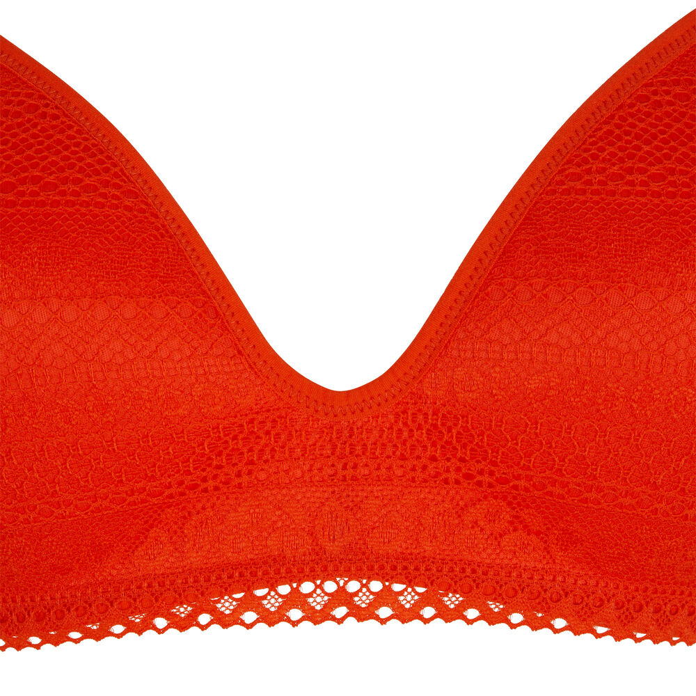 Soutien-gorge ampli sans armatures - orange orange.