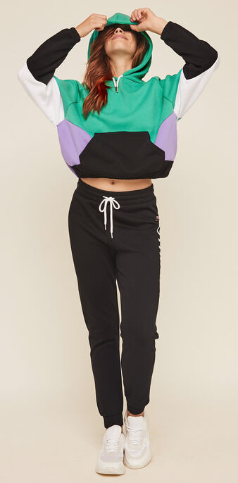 Pantalon jogging molleton offliniz noir.