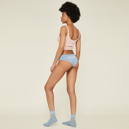 Chaussettes bleu pastel coquiniz blue.