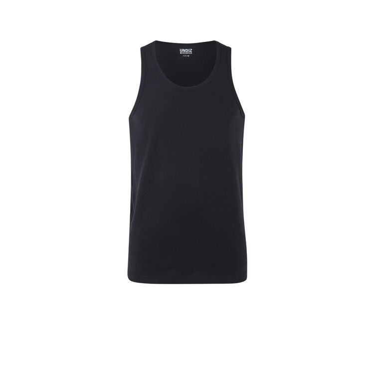 Debardeur en coton uni yodiz noir.
