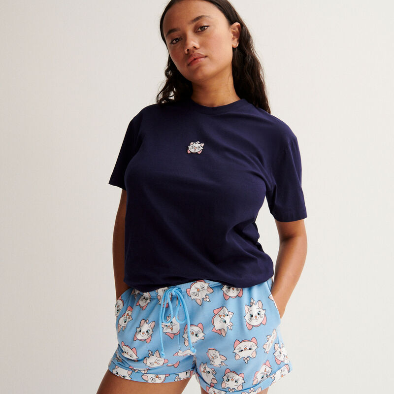 t-shirt marie les aristochats - marine t-shirt marie les aristochats - marine;