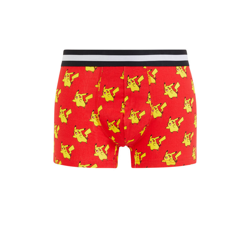 Boxer en coton imprimé Pikachu Boxer en coton imprimé Pikachu;