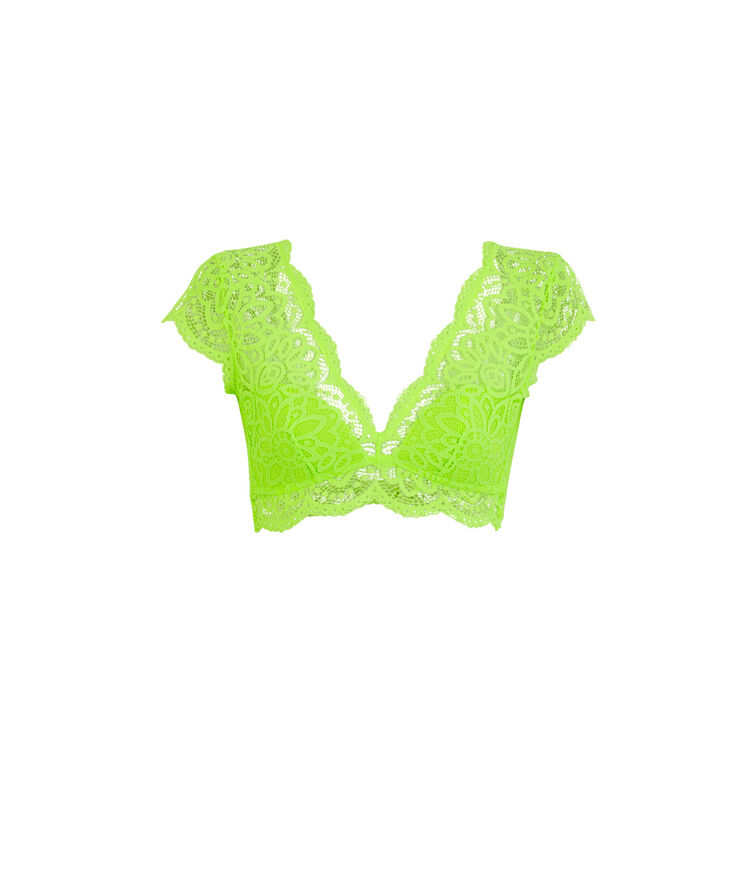 Soutien-gorge brassière jaune fluo tripoliz jaune.