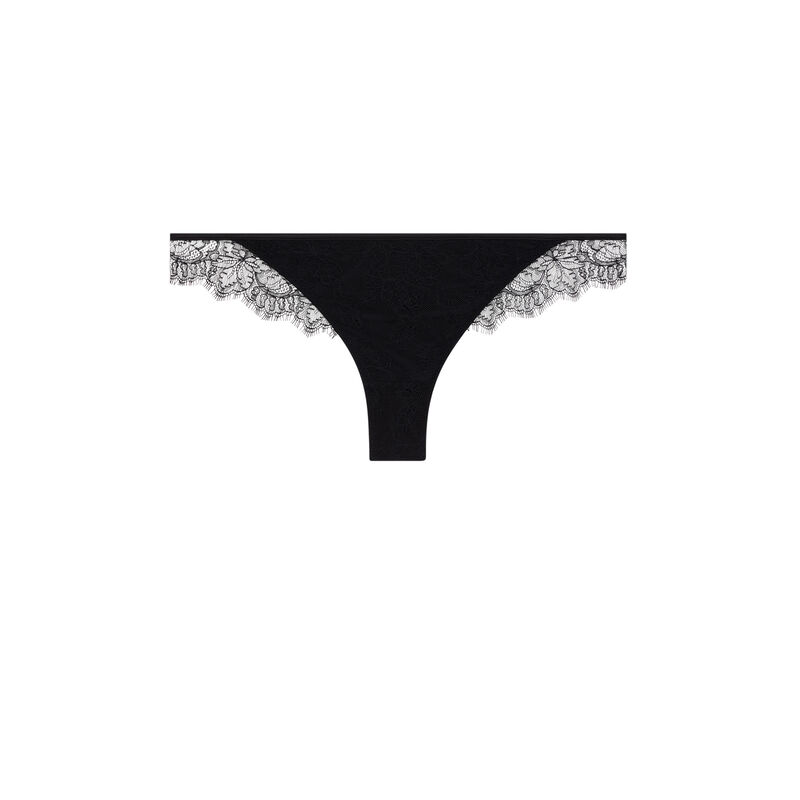 tanga dentelle fine - noir tanga dentelle fine - noir;