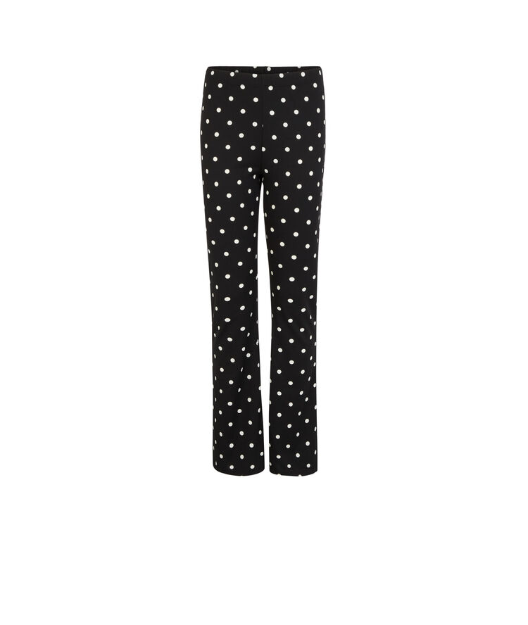 Pantalon imprimé pois - noir noir.