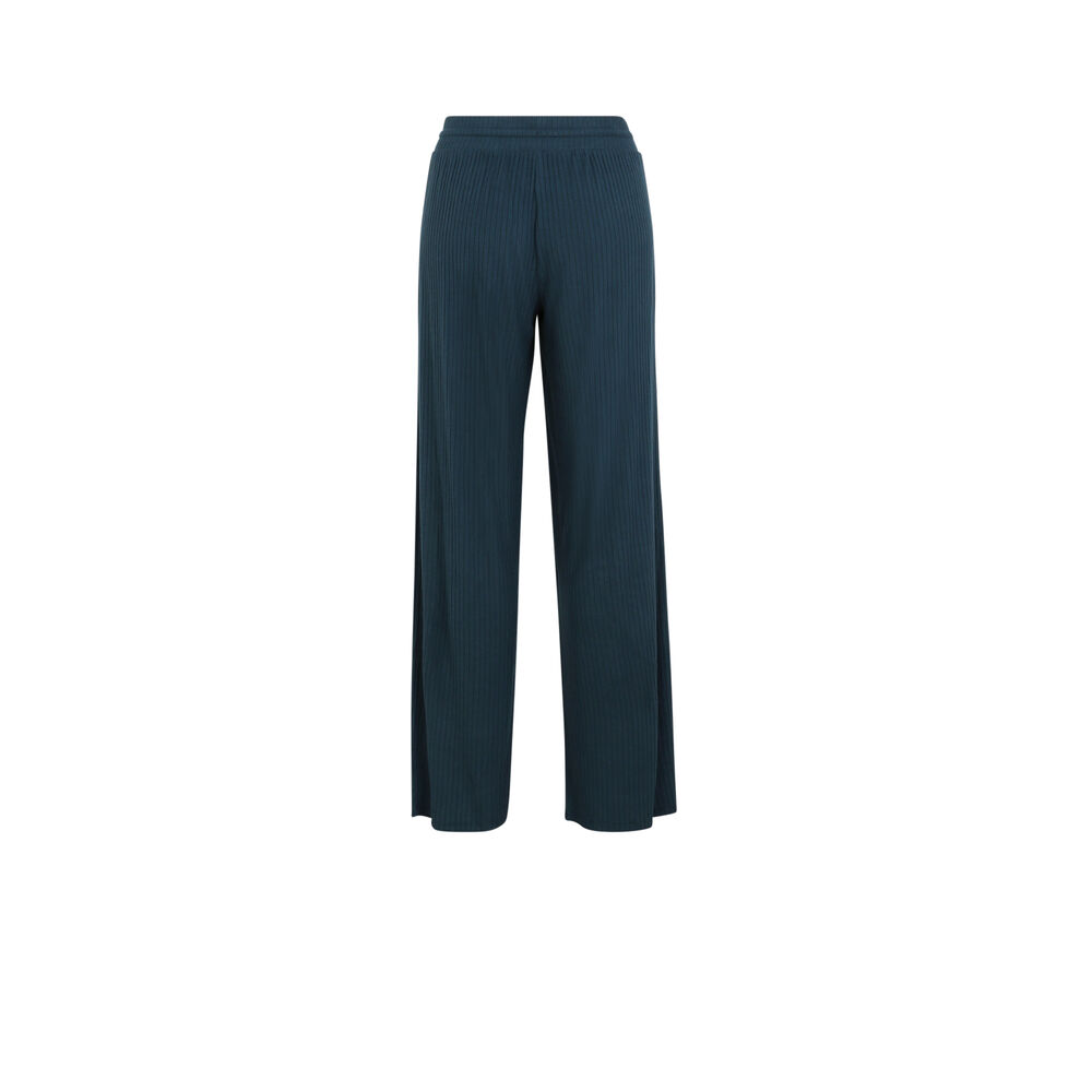 Pantalon ample et cordon à nouer - bleu bleu.