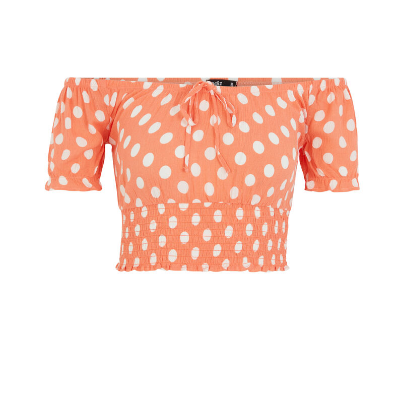 Top imprimé pois - orange Top imprimé pois - orange;