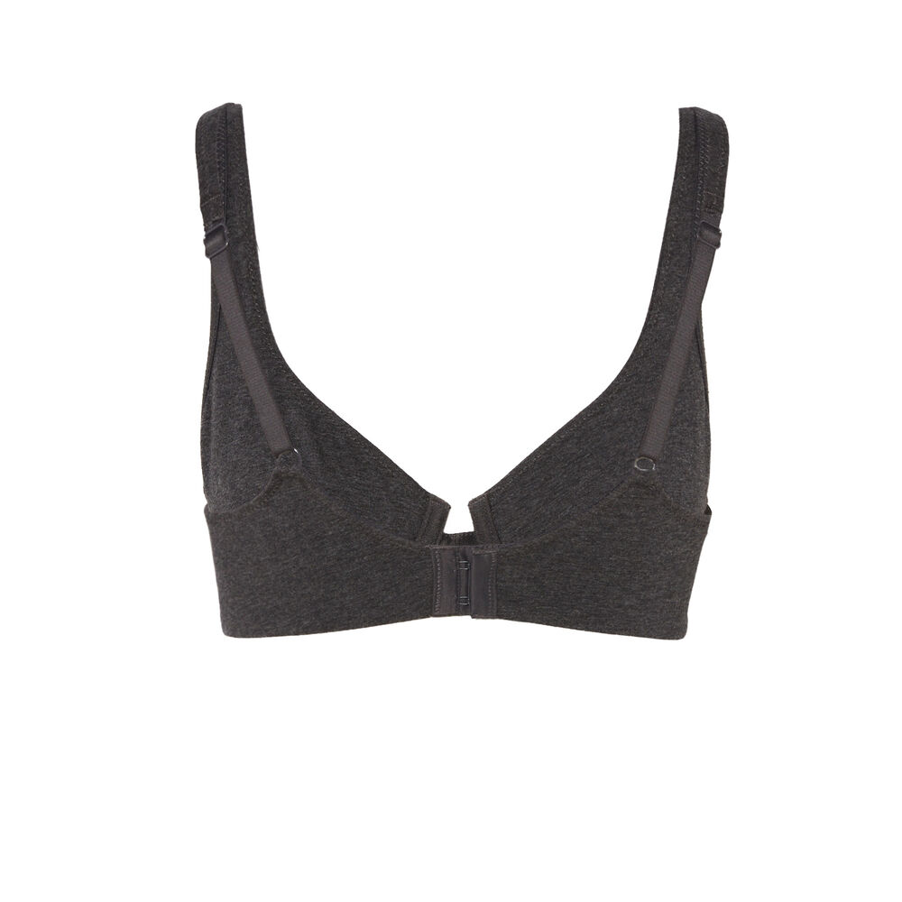 Soutien-gorge brassière à message wecare - gris gris.