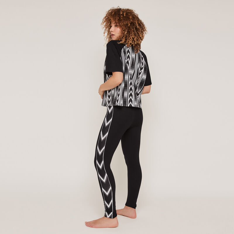 Legging en jersey à imprimé sidethnikiz Legging en jersey à imprimé sidethnikiz;