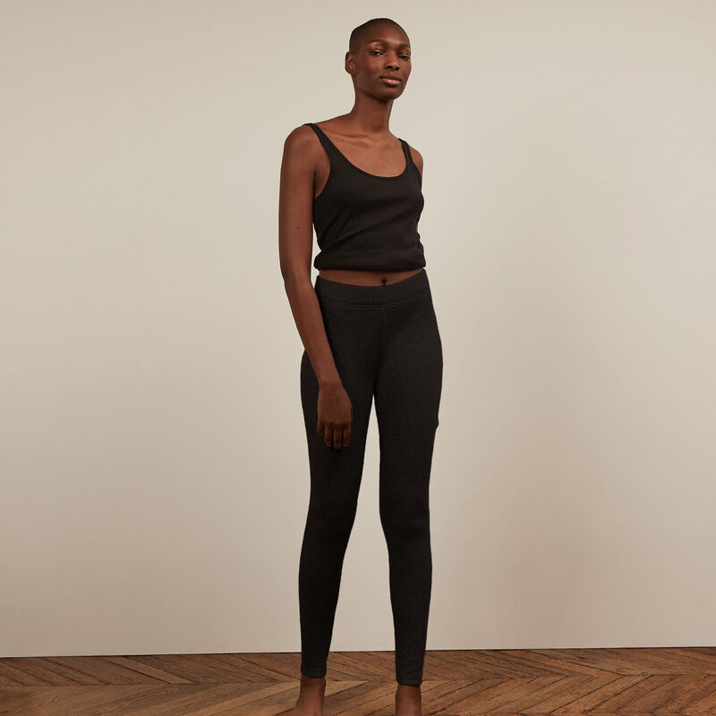 legging en molleton - noir legging en molleton - noir;