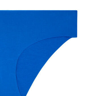 Shorty en coton uni clincotoniz bleu canard.